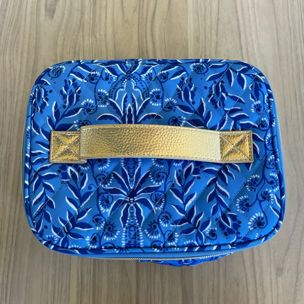 Lilly Pulitzer Blue Tropical Cosmetic Bag
